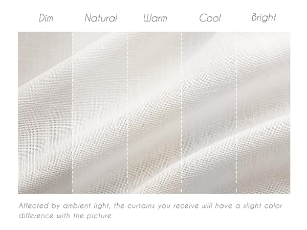 white curtains