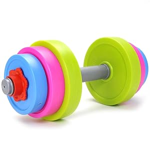 adjustable toy dumbbell