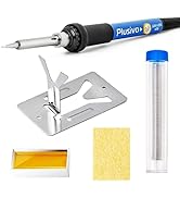 Soldering Iron Kit, 60W Adjustable Temperature 5-in-1, Solder Wire, Flux Rosin Paste, Mini Stand,...