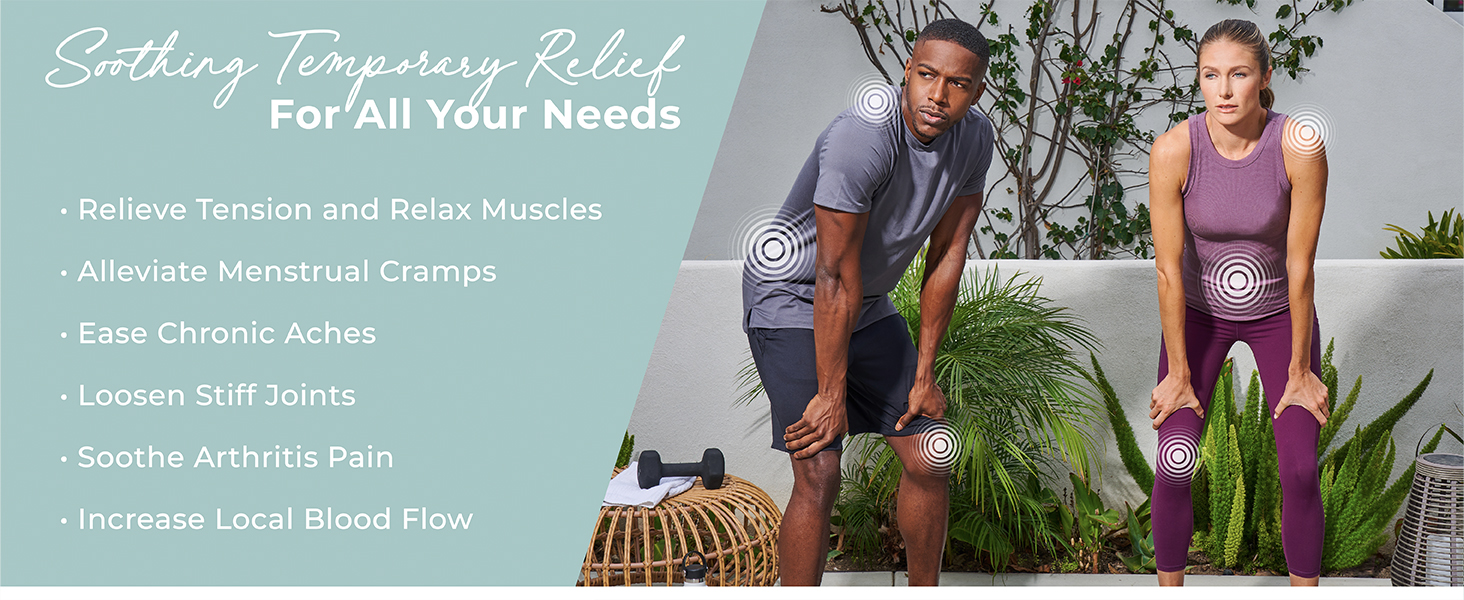 soothing relief tension relax muscles back pain cramps chronic aches soothe stiff joints arthritis