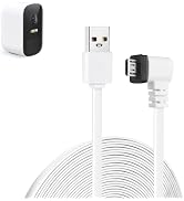 25ft Power Extension Cable Compatible with eufy Security eufyCam 2C /2C Pro, Flat Charging Cable ...
