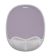 Ergoevol Ergonomic Mouse Pad with Skin-Friendly Lycra Memory Foam Wrist Rest, Easy-to-Clean Smoot...