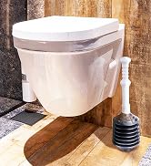 JS Jackson Supplies Professional Bellows Accordion Toilet Plunger, High Pressure Plunge Removes H...