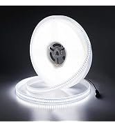 JOYLIT 24V White LED Light Strip 16.4ft, UL Listed CRI 90+ 11200lm Ultra Bright LED Strip Lights ...