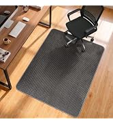 Blvornl Office Chair Mat for Hardwood Floor, 35.4"*47.2", Black | Innovative Anti-Slip Design, Ad...