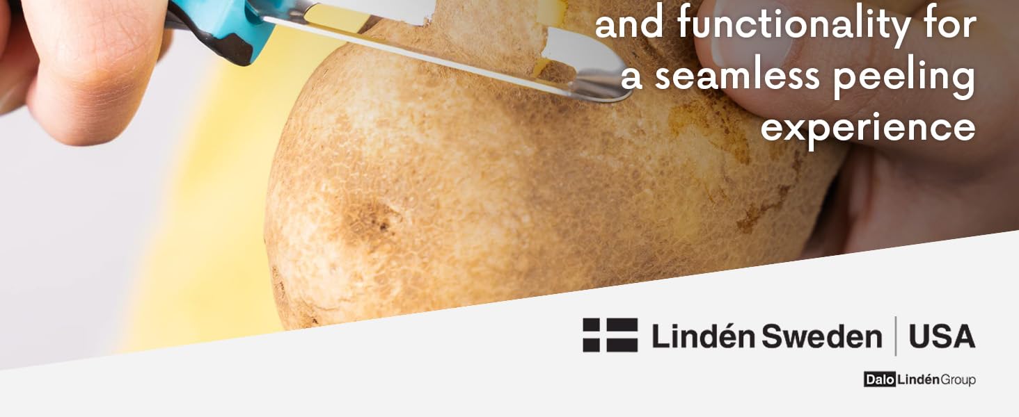 Linden Sweden Jonas Peeler Peel with Ease Save time Meal prep Easy-to-use Potato Peelers