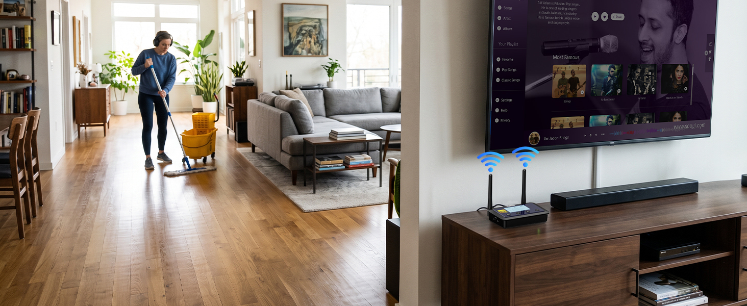 bluetooth transmitter receiver for tv