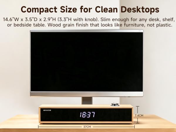 Compact Size for Clean Desktops