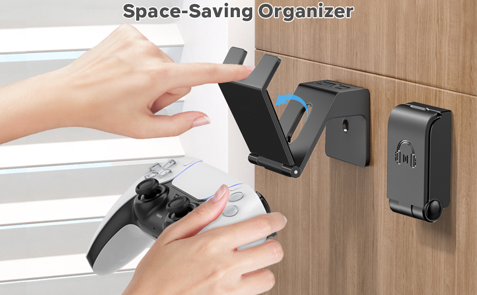 headset wall mount holder stand