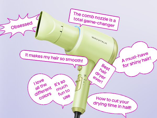 Wavytalk Hair Dryer, Blown Away Ionic Hair Dryer