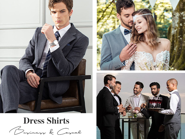 spread collar dress shirts for men
