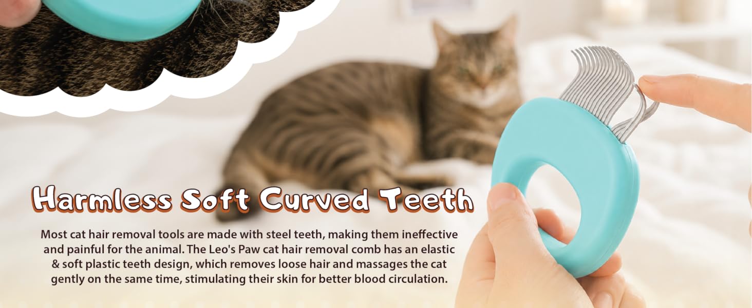 harmless soft cureved teeth