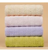 Vie Triomphe Hand Towels Set of 4, 13x31 Inch Compact Zero Twist Cotton, Slim Lightweight Super S...