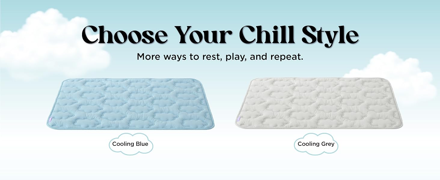 Choose your style between iced blue and cooling grey