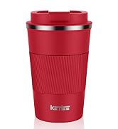 KETIEE Travel Coffee Mug Spill Proof 12oz, Insulated Travel Mug to Go, Reusable Coffee Cup with S...