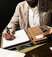 Leather A4 Conference Folder | Professional Organizer for Men and Women | Handmade Durable Leathe...