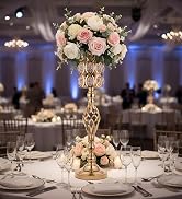 Metal wedding vase
