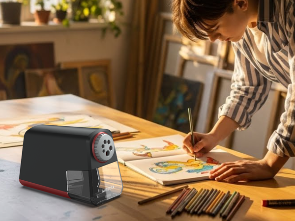 Jumbo and standard pencil sharpener