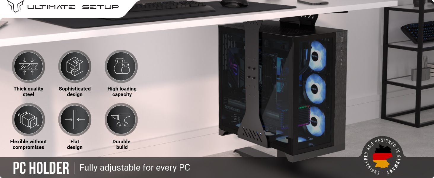 pc-holder under desk