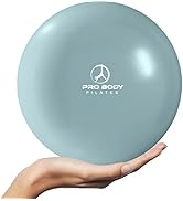 ProBody Pilates Ball Small Yoga Ball, 9 Inch Exercise Ball with Exercise Guide, Fresh Colors Mini...