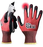 Brigic level3 Cut resistant gloves Micro Foam Nitrile Coated Touch-screen, Fiberglass-free Extrem...