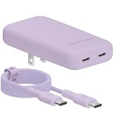 VELVET CAVIAR Fast Charging Set, Dual Port Wall Adapter with 6ft USB-C Cable (Soft Lilac)