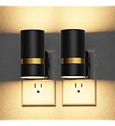JandCase Night Lights Plug into Wall, Automatic Night Light with Dusk to Dawn, 2 Pack 0-100LM Dim...