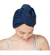 Dock & Bay Turban Hair Towel - for Home & The Beach - Super Absorbent, Quick Dry - Yosemite Navy,...