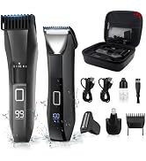 Beatslm Manscape Beard Trimmer for Men, Groin & Body Hair Trimmer, Ball Shaver, Nose Hair Clipper...