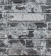 Grey Brick Wallpaper Peel and Stick