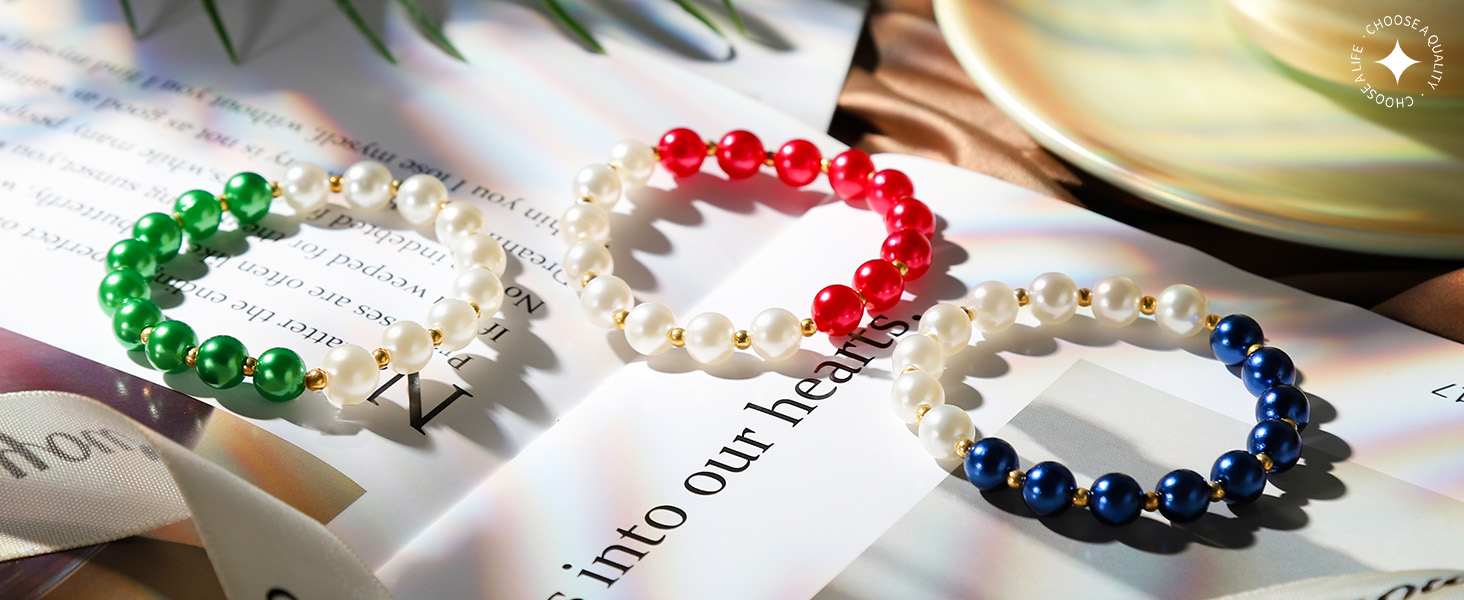 Bracelet mixed by multiple color beads