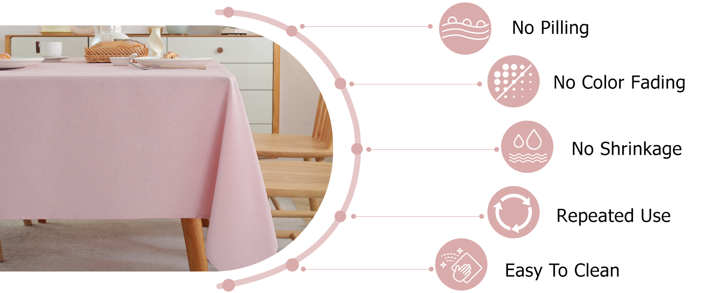 Linen Textured Table Cloth