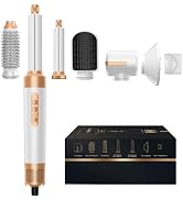 7 in 1 Blow Dryer Brush, Negative Ion Hair Dryer Brush Set Upgrade Hot Air Brush Air Styler Curli...