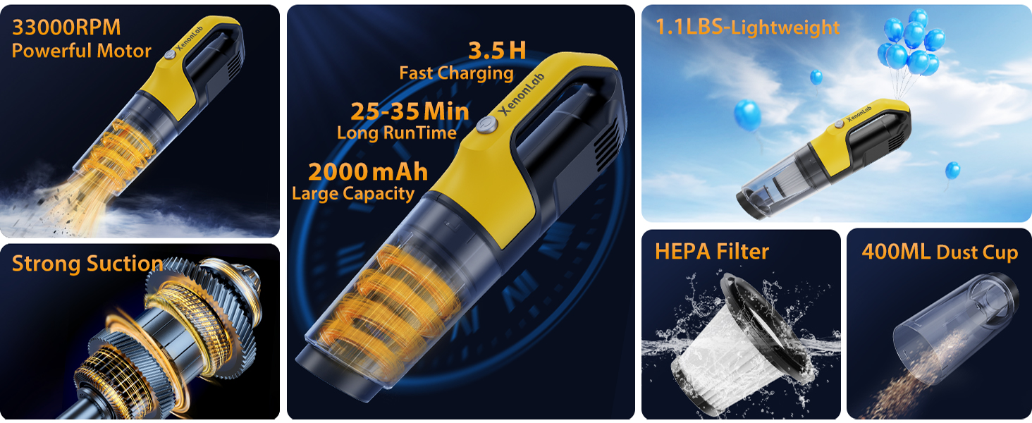 car vacuums with best suction cordless