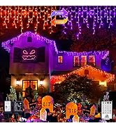JMEXSUSS 38.8FT 400 LED Icicle Lights Outdoor Waterproof Icicle Christmas Lights with 80 Drops Pu...