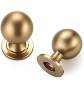 Ravinte Decor 12 Pack Champagne Bronze Cabinet Knobs, Round Ball Knobs for Kitchen Cabinets, Draw...