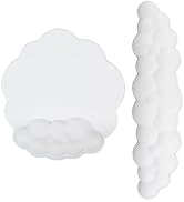 Wrist Rest Mouse Pad Soft Mouse Wrist Pad Keyboard Rest Set(White)