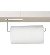 Paper Towel Holder Wall Mount, Stainless Steel Adhesive Hanging Paper Towel Holder, Under Cabinet...
