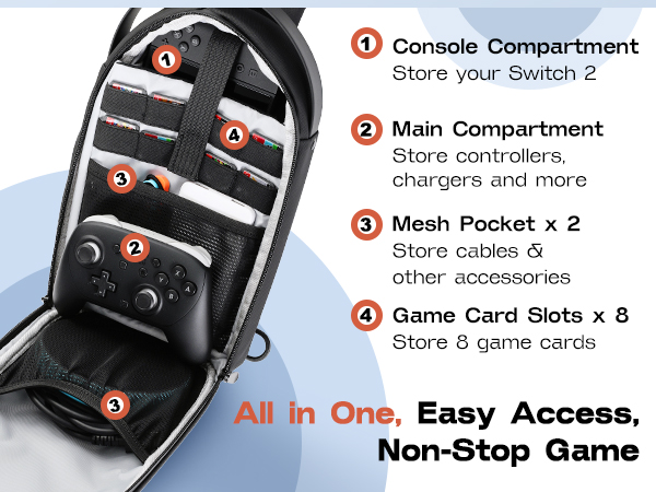 switch 2 bag, nintendo switch 2 sling bag