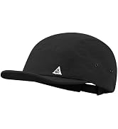 CLAPE Short Brim Hat Trucker 5 Panel Baseball Cap Casual Flat Brimmed Cap Umpire Dad Hats Adjusta...