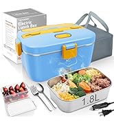 COZYEXPERT 100W Heated Lunch Boxes for Adults 12V 24V 110V-230V Electric Lunch Box Food Heater fo...