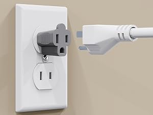 Prong Converter, Polarized Grounding Plug Adapter for Home Office Travel