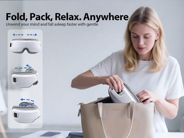 Portable eye massager