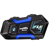 Fodsports FX4 Pro 4 Riders Motorcycle Helmet Headset, Bluetooth Motorcycle Intercom 1200m, Helmet...