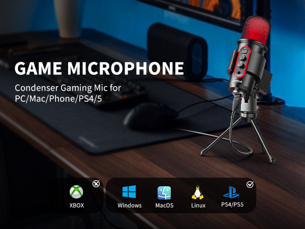 USB Computer Condenser Mic for PC
