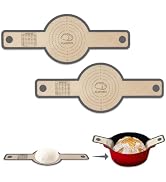 PLAPITATE Silicone Bread Sling for Dutch Oven, 2 PCS Non-Stick, Easy Clean Reusable Silicone Brea...