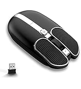 Wireless Mouse with 4 Button 2.4Ghz Connection USB Receiver Silent Click Adjustable DPI Programma...