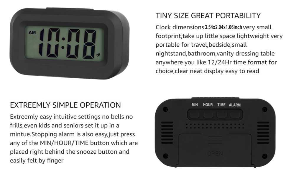 ultra small in size and simple operation clock