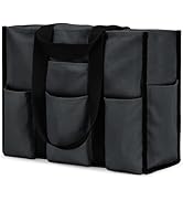 Becokan Large Tote Bag for Women Waterproof with 12 Pockets Top Zipper Closure Utility Teacher Nu...
