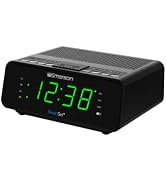 Emerson SmartSet Dual Alarm Clock Radio with AM/FM Radio, Dimmer, Sleep Timer and .9" LED Display...